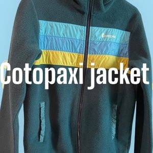 Cotopaxi fleece jacket, green, women's medium